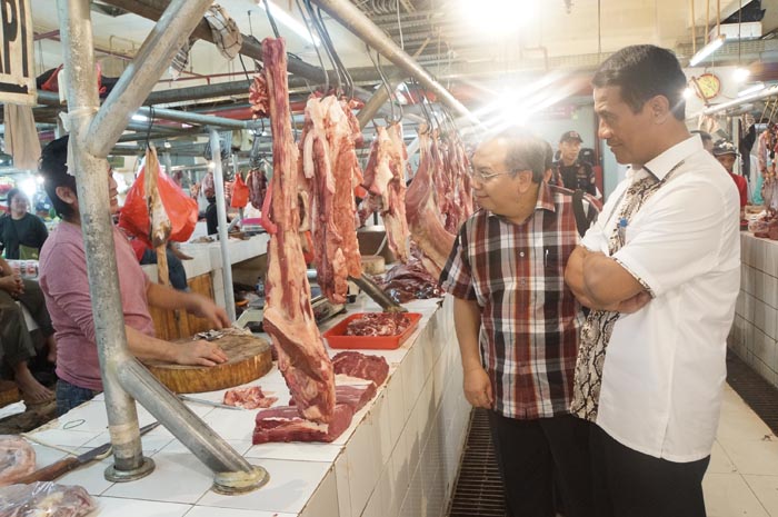 Harga Daging Naik, Mentan Sidak ke Pasar Mayestik